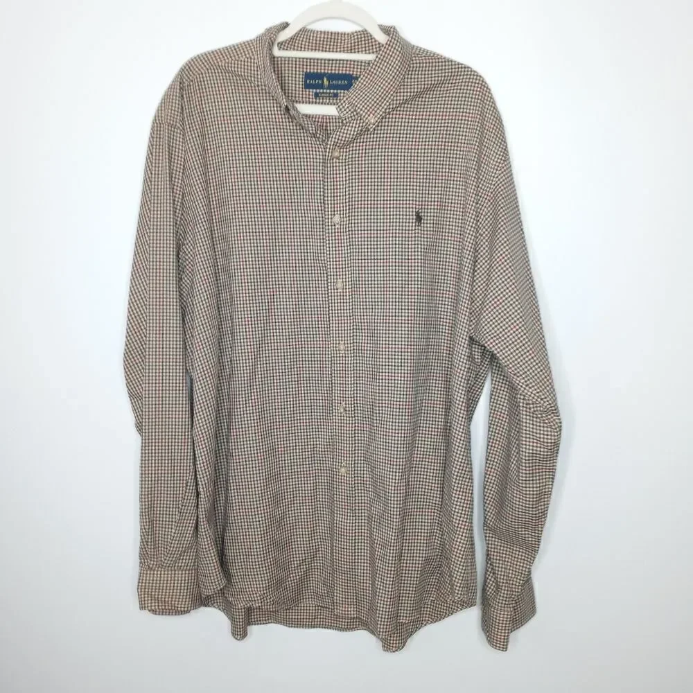 Ralph Lauren plaid shirt size XXL